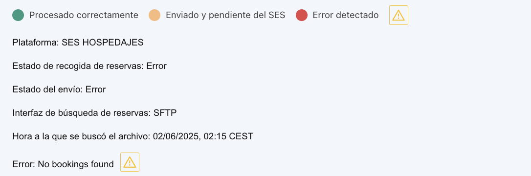 Screenshot - No bookings found error